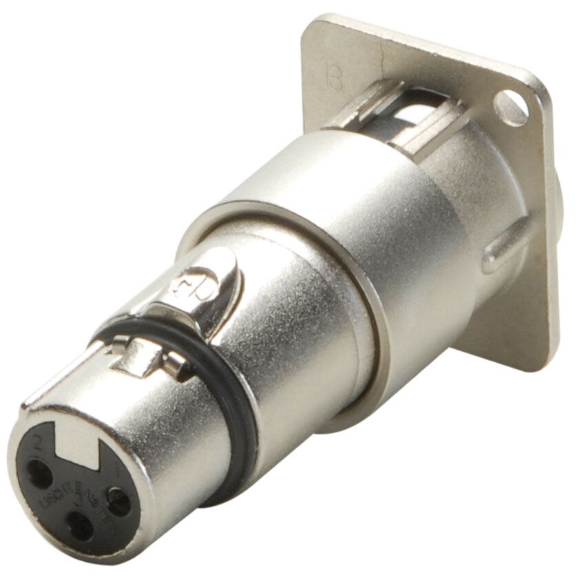 Neutrik NA3MDF XLR Male to Female Panel Mount Feedthrough XLR